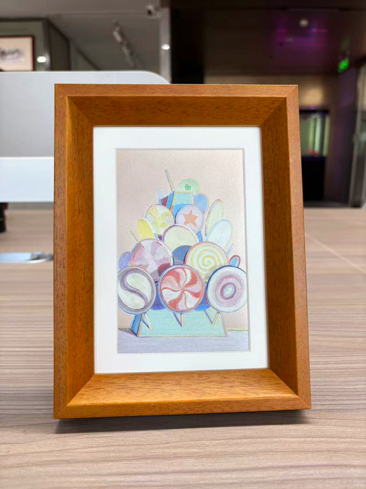 Pop Art Lollipop Desk Artwork