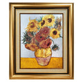 "Sunflowers" (1889) – Van Gogh Masterwork: .9999 Silver Intaglio Relief Wall Art