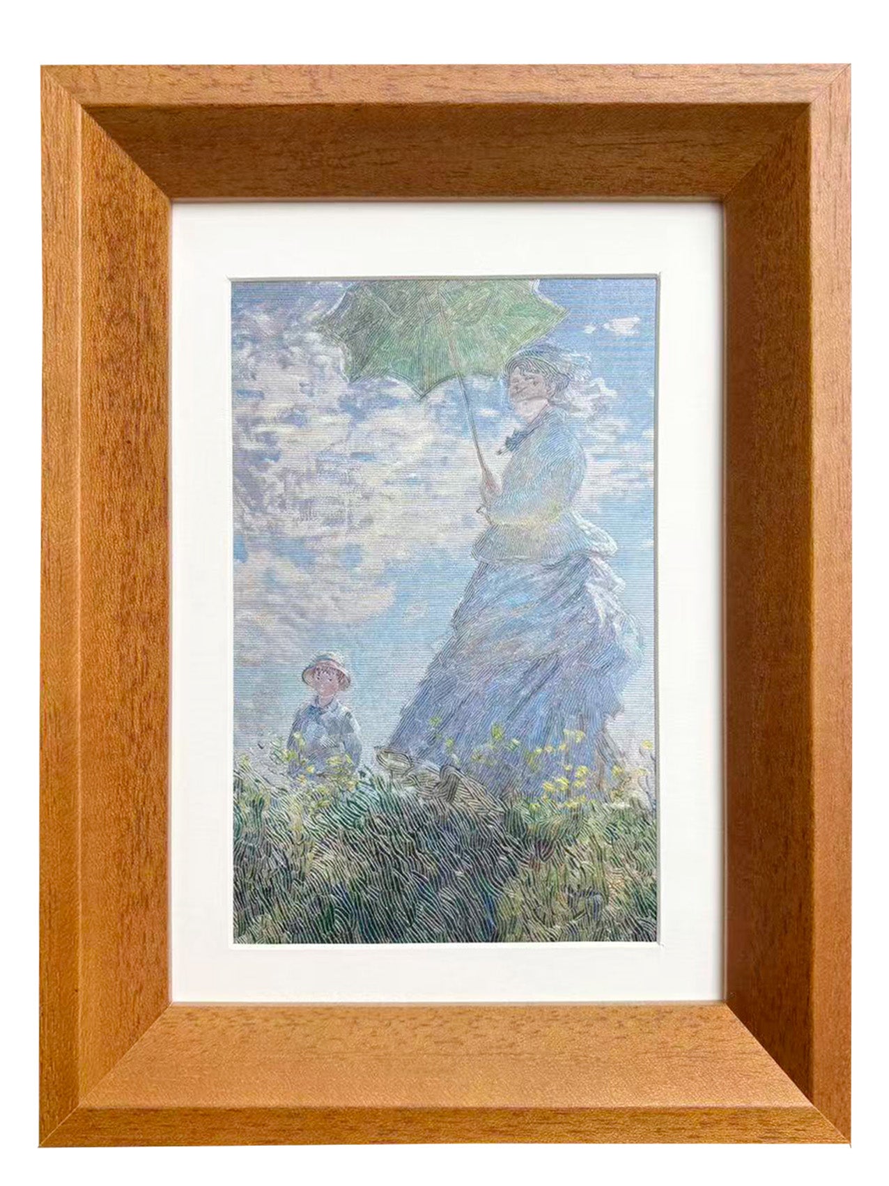 “Woman with a Parasol & Madame Monet and Her Son” Desk Art