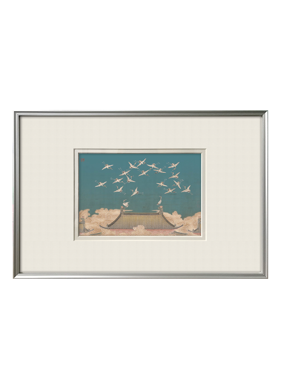 Auspicious Cranes Wall Art