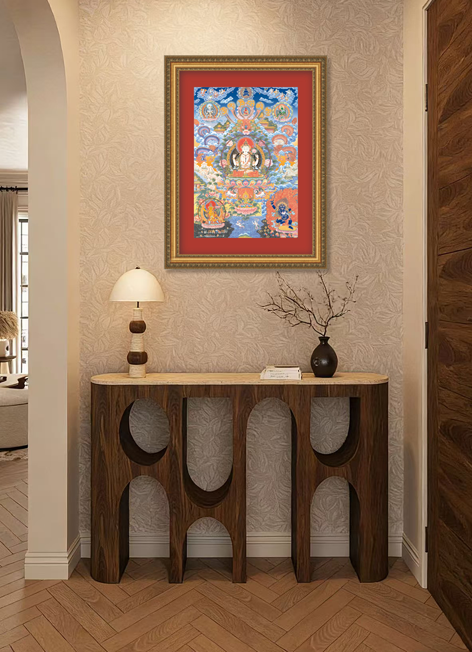 Thangka – Avalokiteshvara (Guanyin) Wall Art