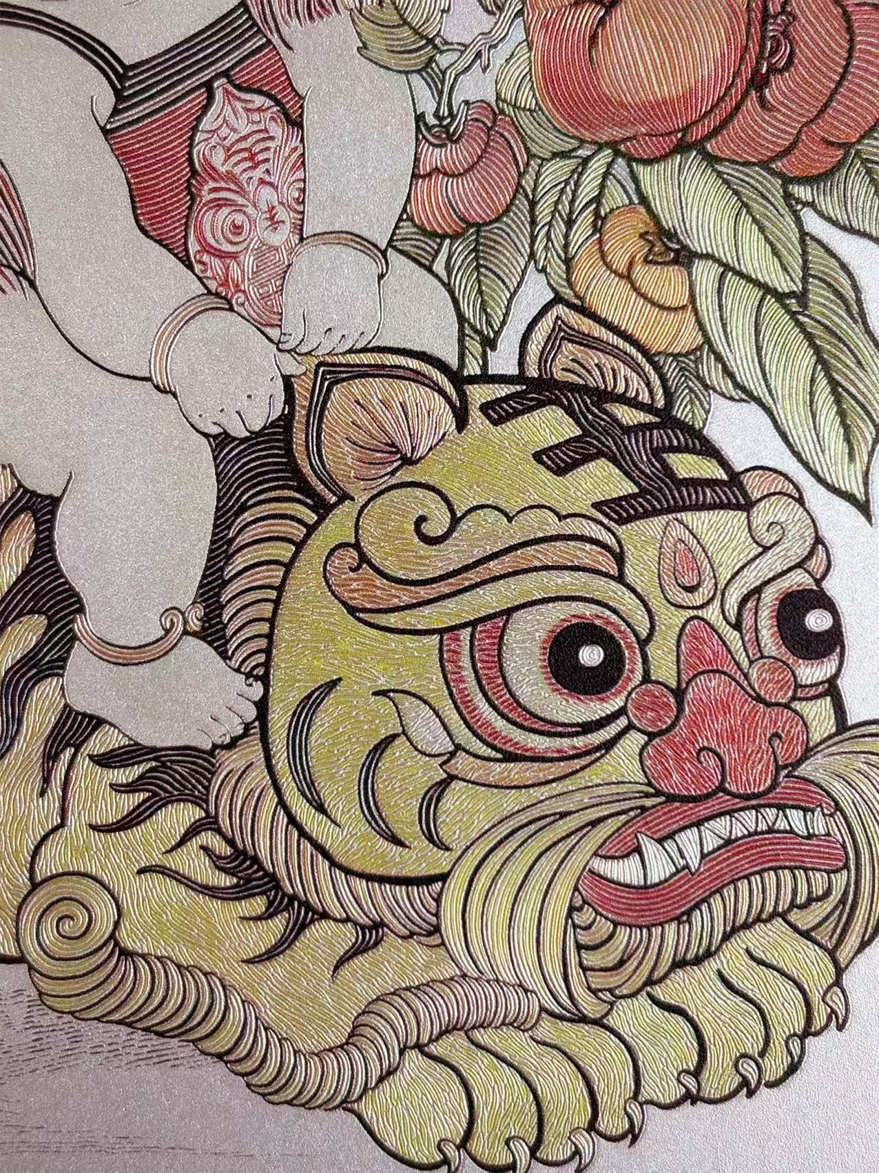 Chinese New Year “Qi Hu Nan Xia” Desk Art