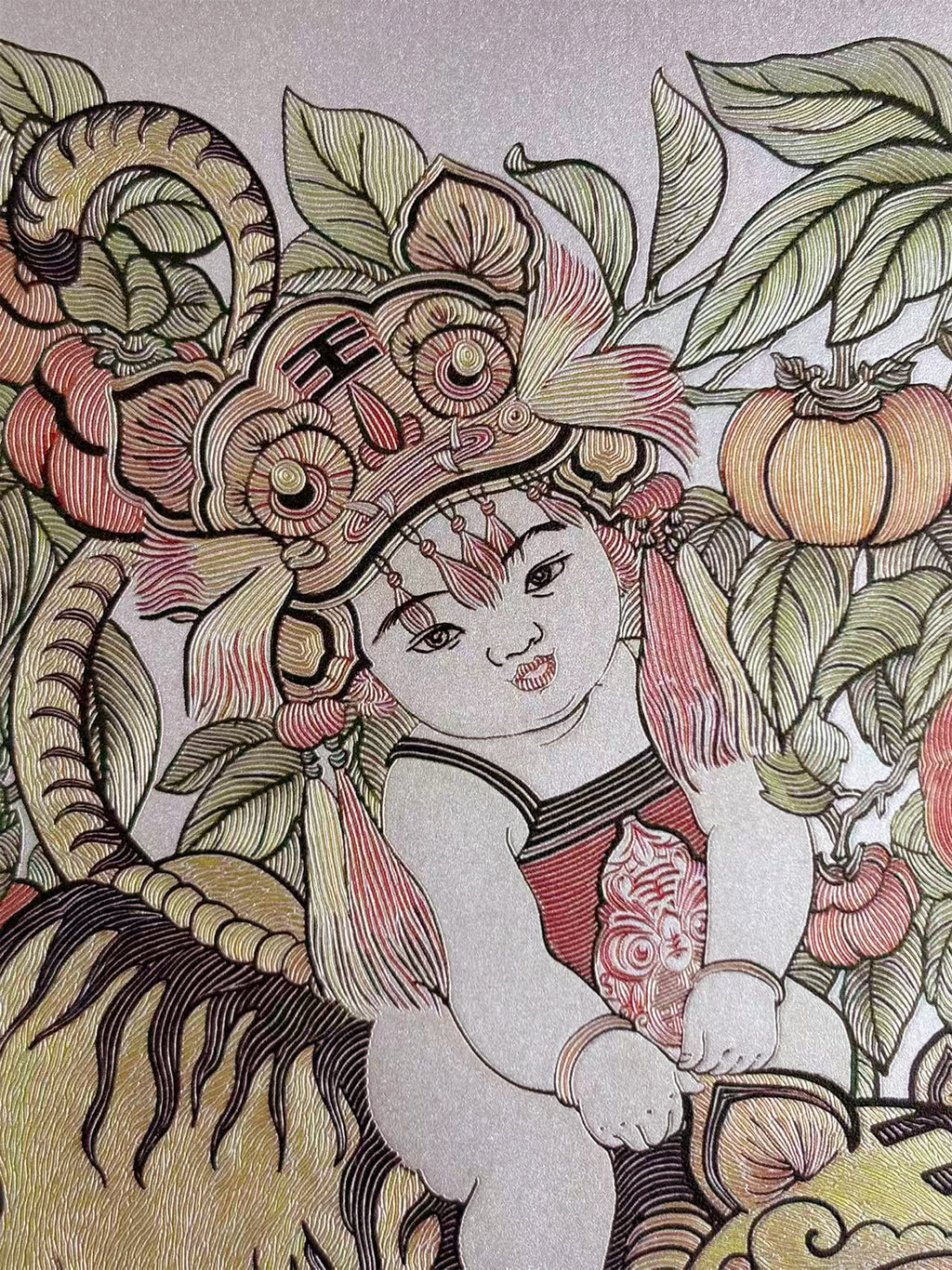 Chinese New Year “Qi Hu Nan Xia” Desk Art