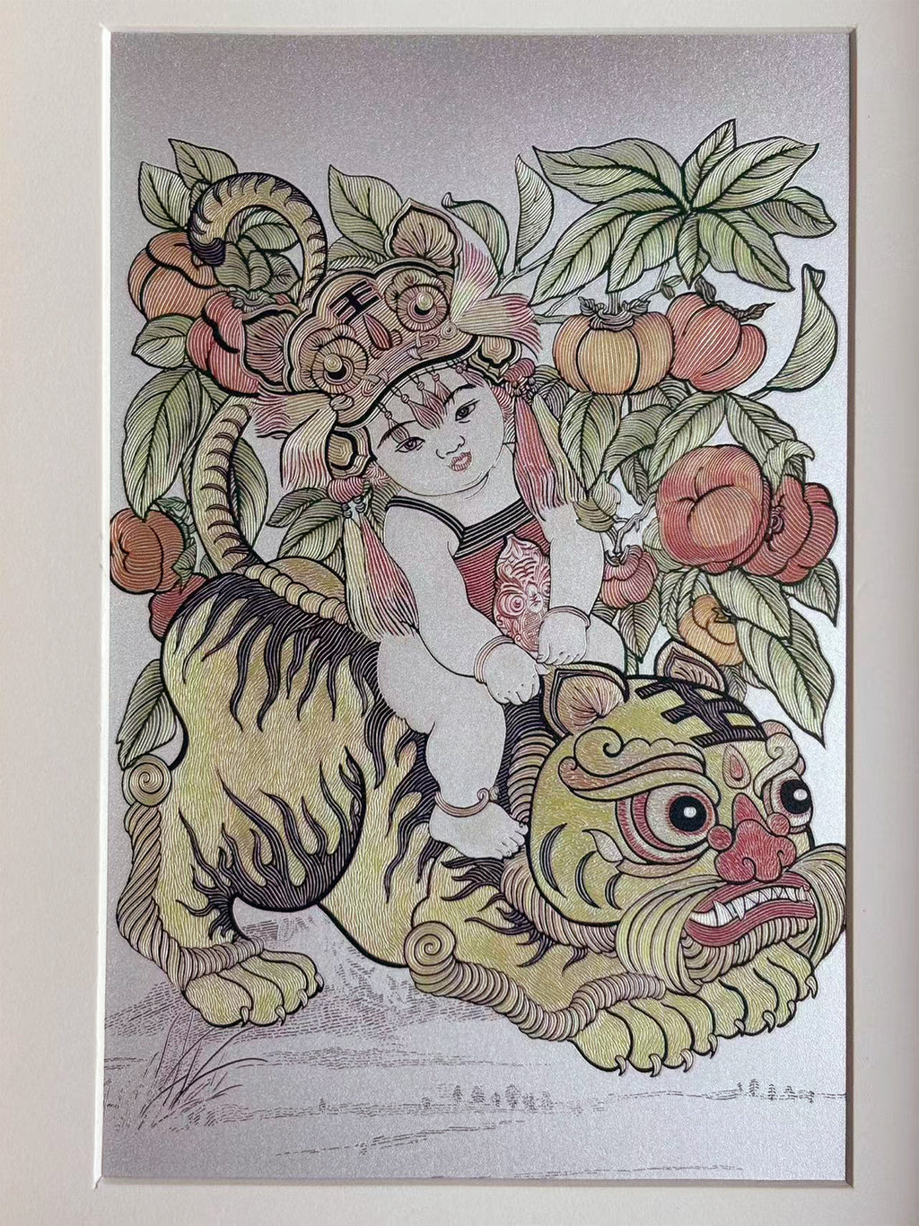 Chinese New Year “Qi Hu Nan Xia” Desk Art