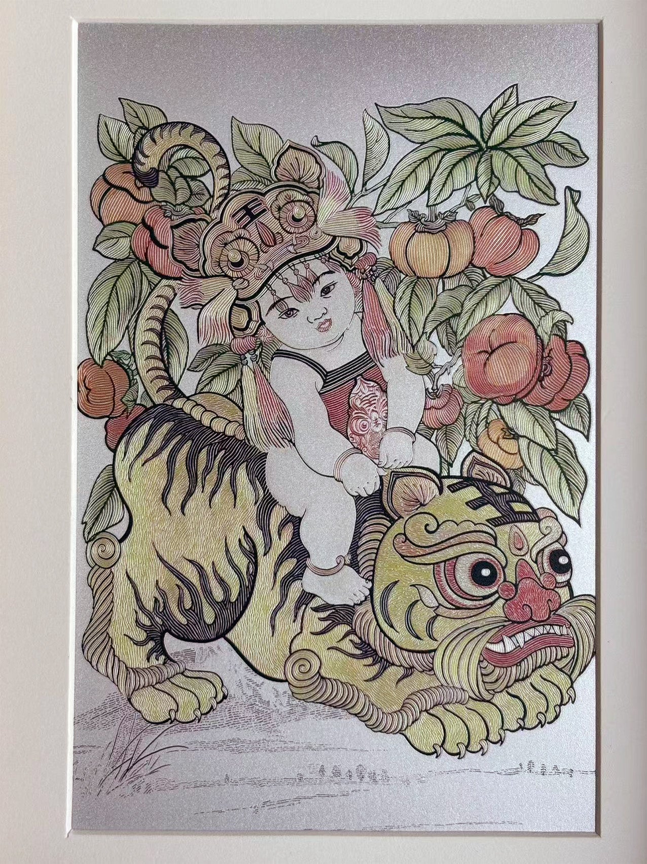 Chinese New Year “Qi Hu Nan Xia” Desk Art