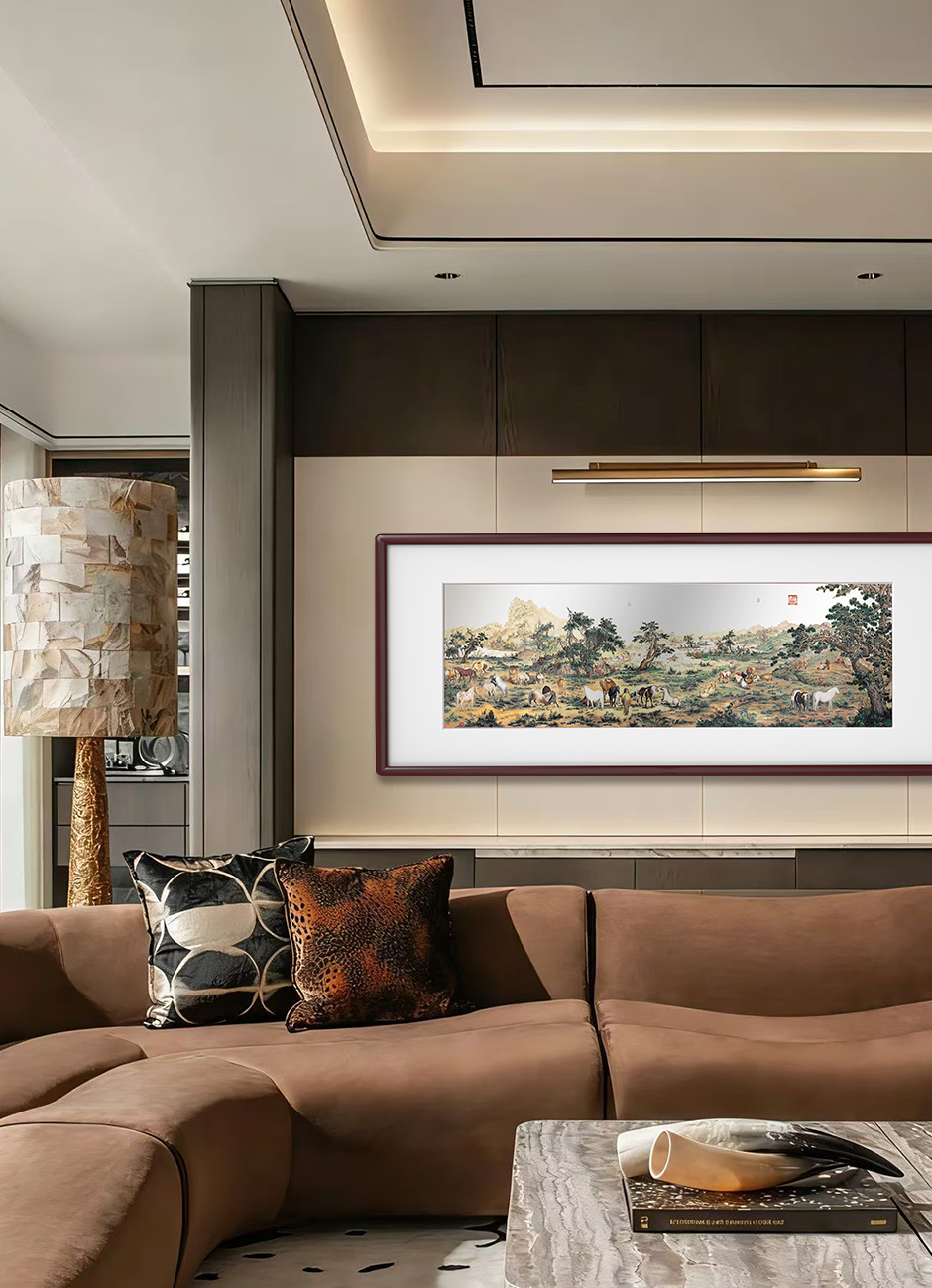 One Hundred Horses Painting Wall Art
