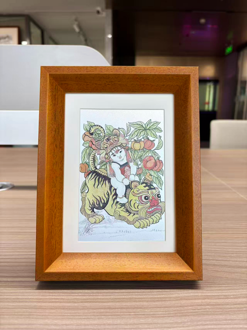 Chinese New Year “Qi Hu Nan Xia” Desk Art