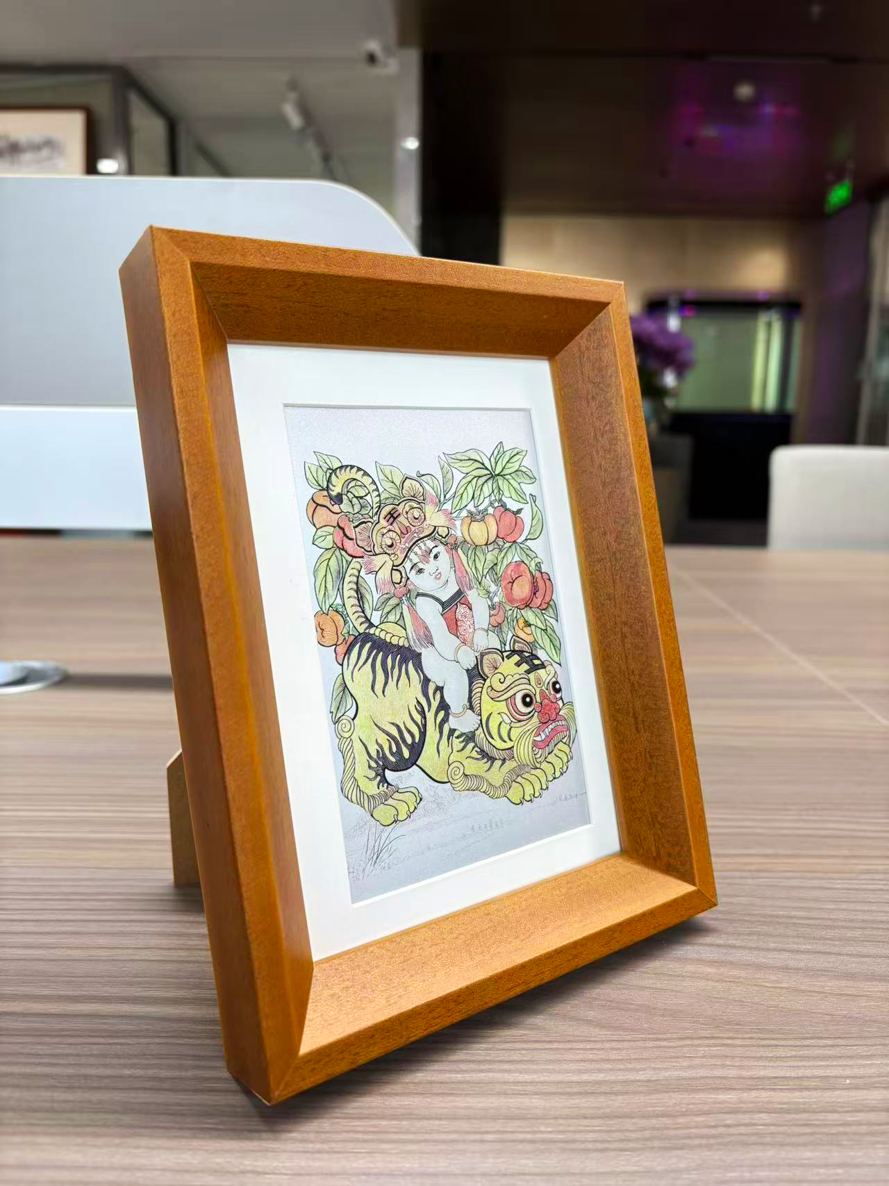 Chinese New Year “Qi Hu Nan Xia” Desk Art