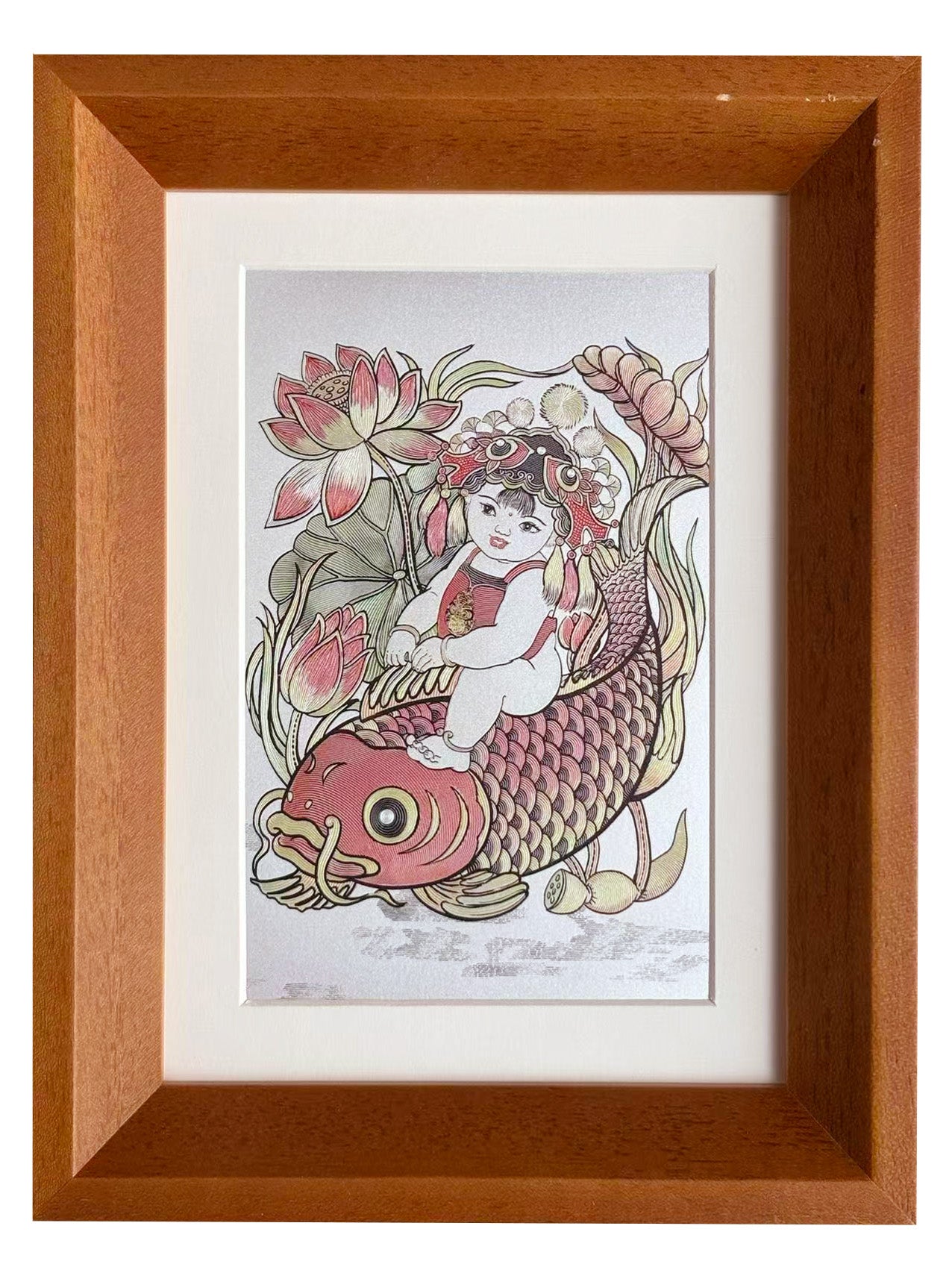 Chinese “Nian Nian You Yu” Fish Desk Art