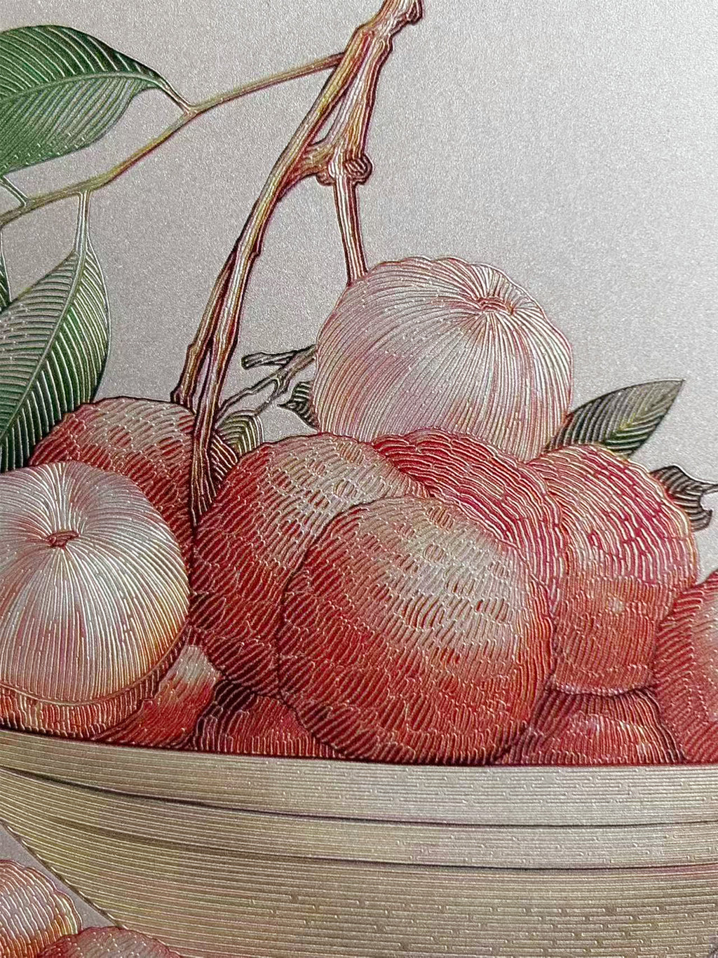 “Red Lychees Filling the Hall” Desk Art