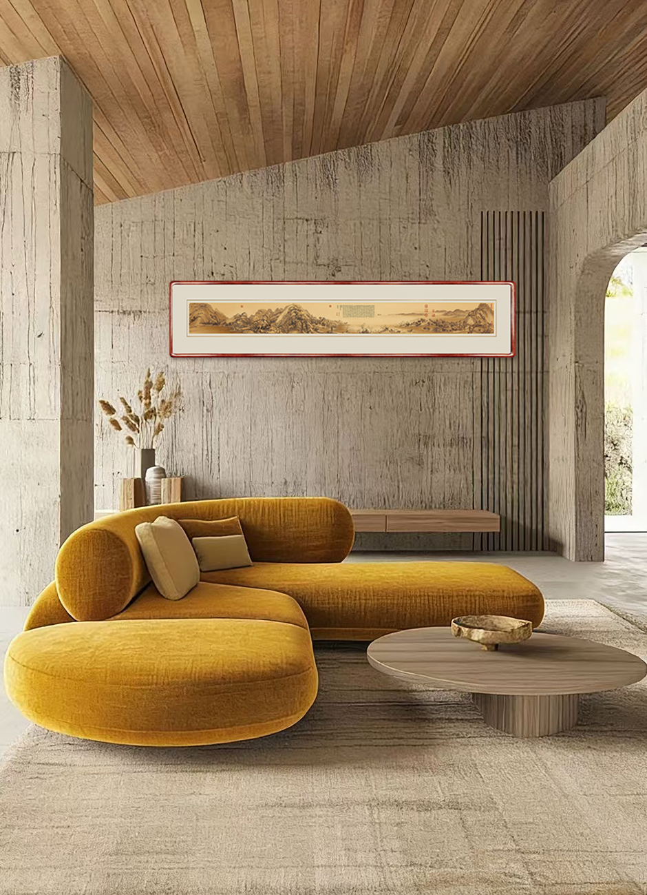 Dwelling in the Fuchun Mountains  Wall Art - Horizontal