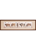 Five Oxen Painting -Wu Niu Tu Wall Art