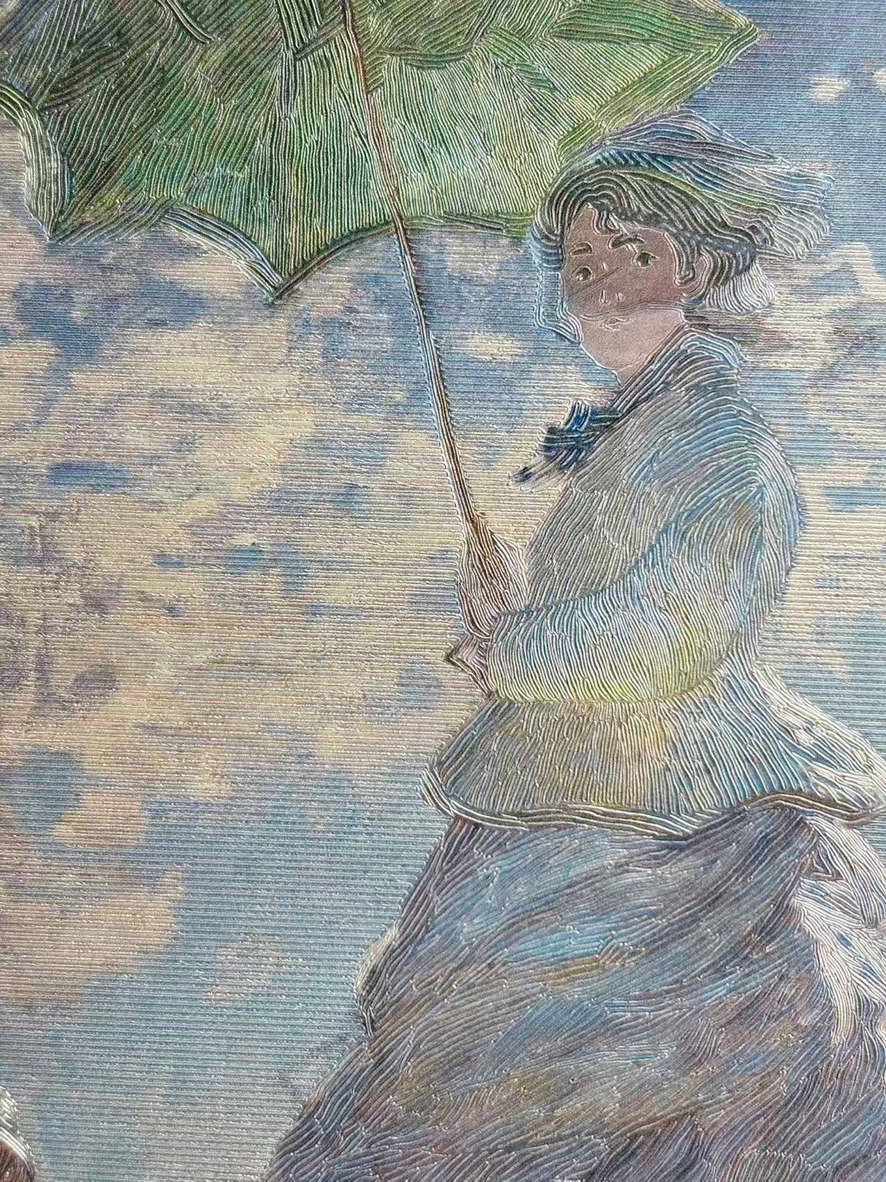 “Woman with a Parasol & Madame Monet and Her Son” Desk Art