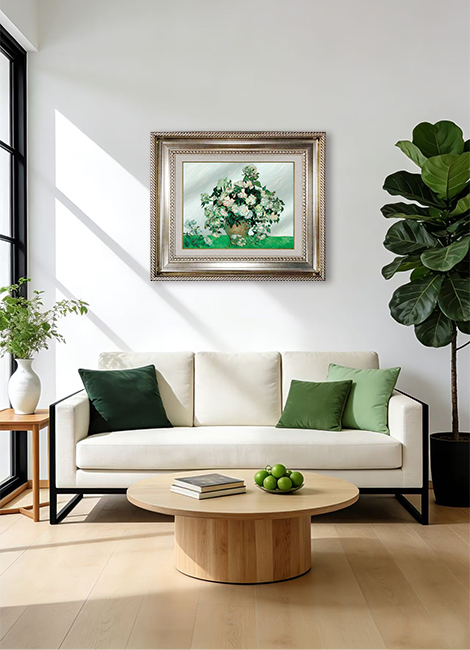 White Rose Wall Art