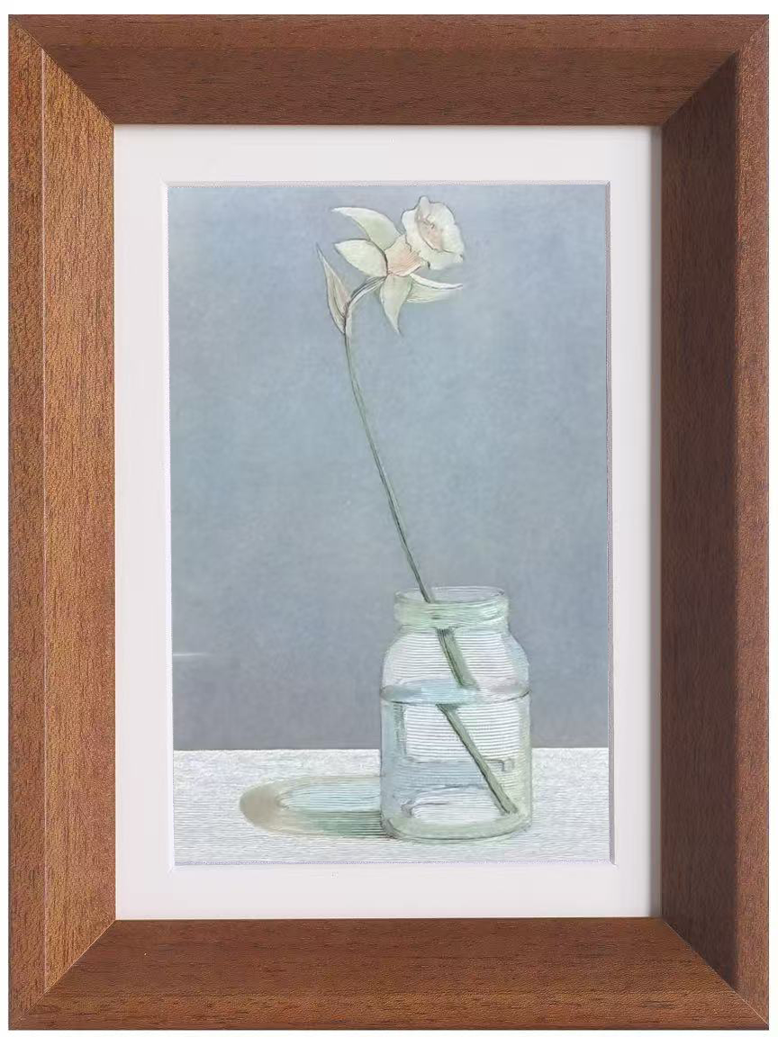 Narcissus in Glass Vase Desk Art