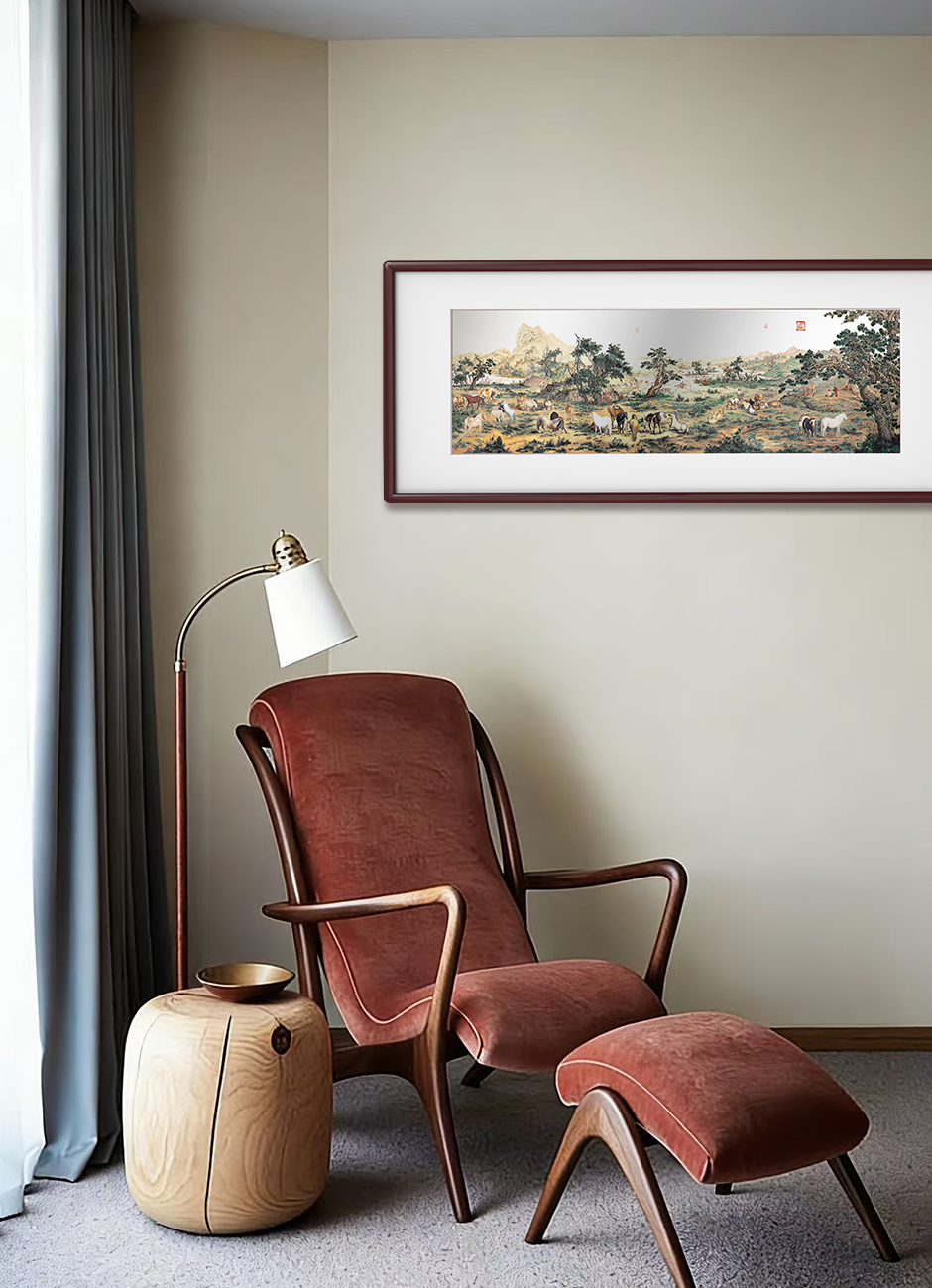 One Hundred Horses Painting Wall Art
