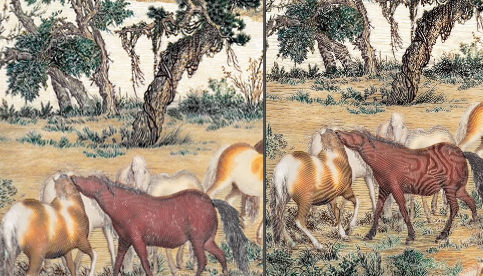 One Hundred Horses Painting Wall Art