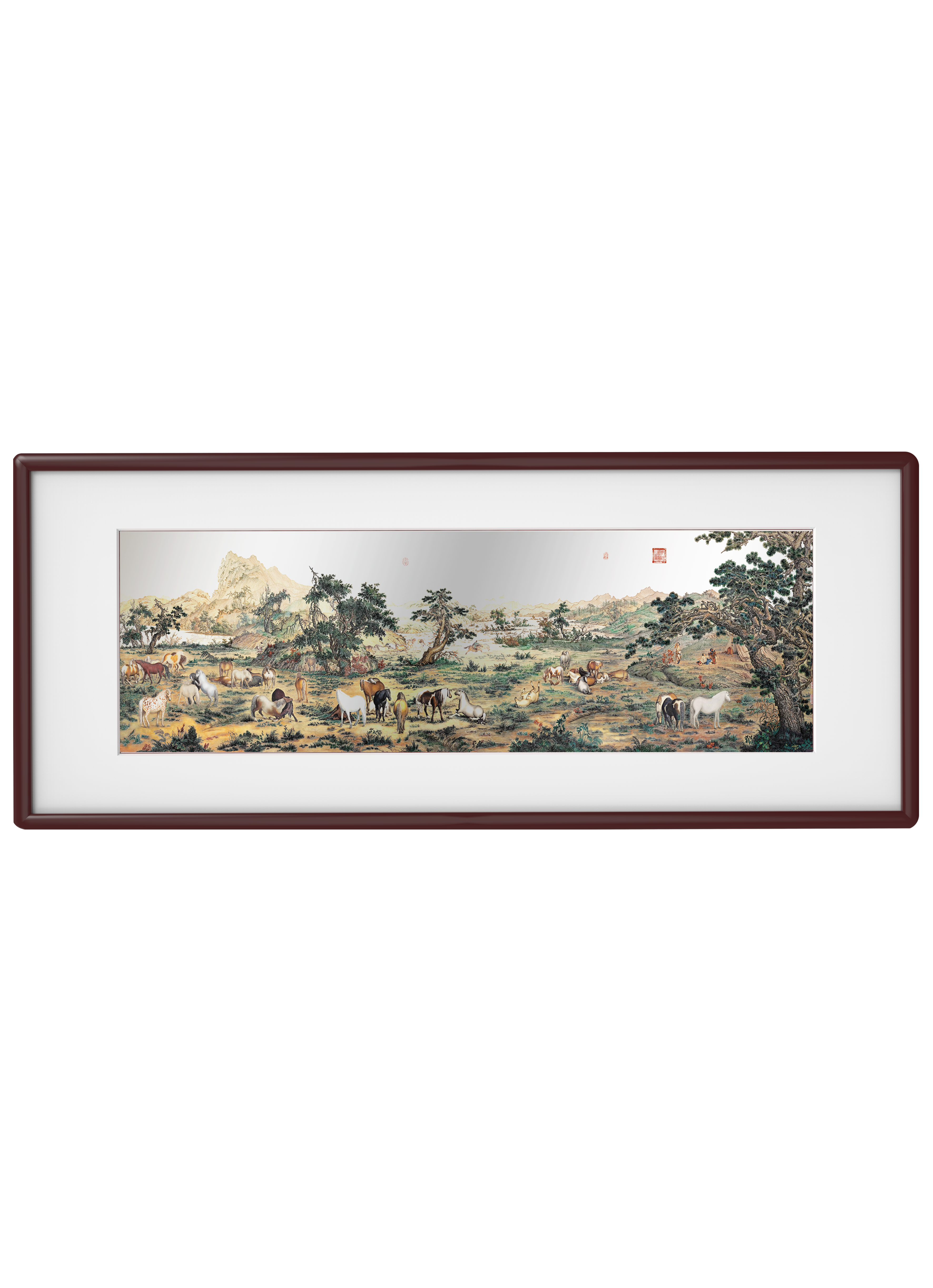 One Hundred Horses Painting Wall Art