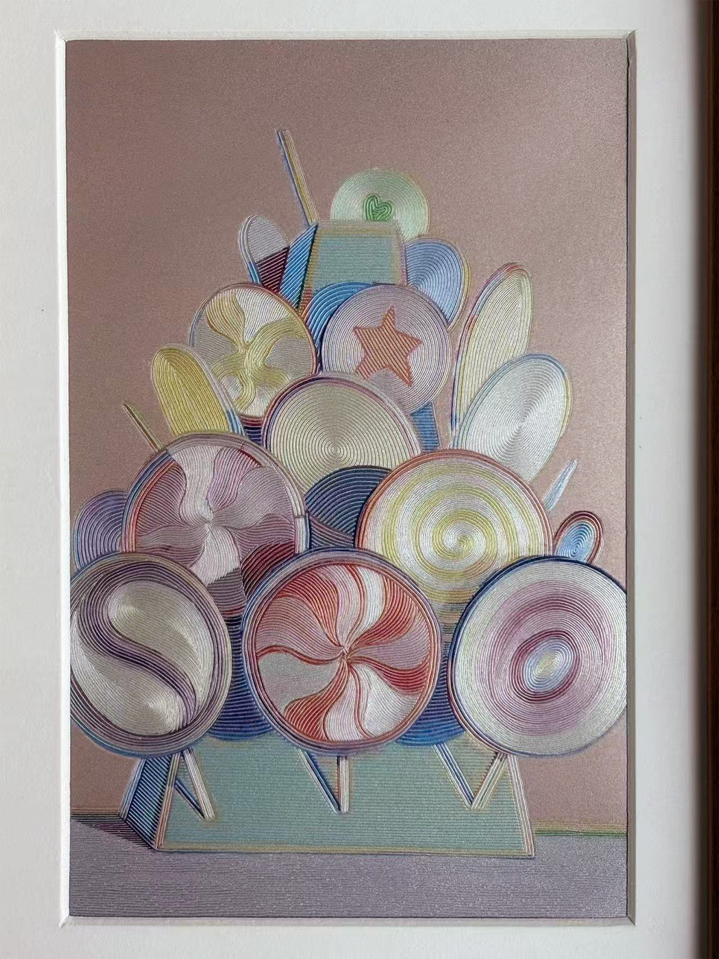 Pop Art Lollipop Desk Artwork
