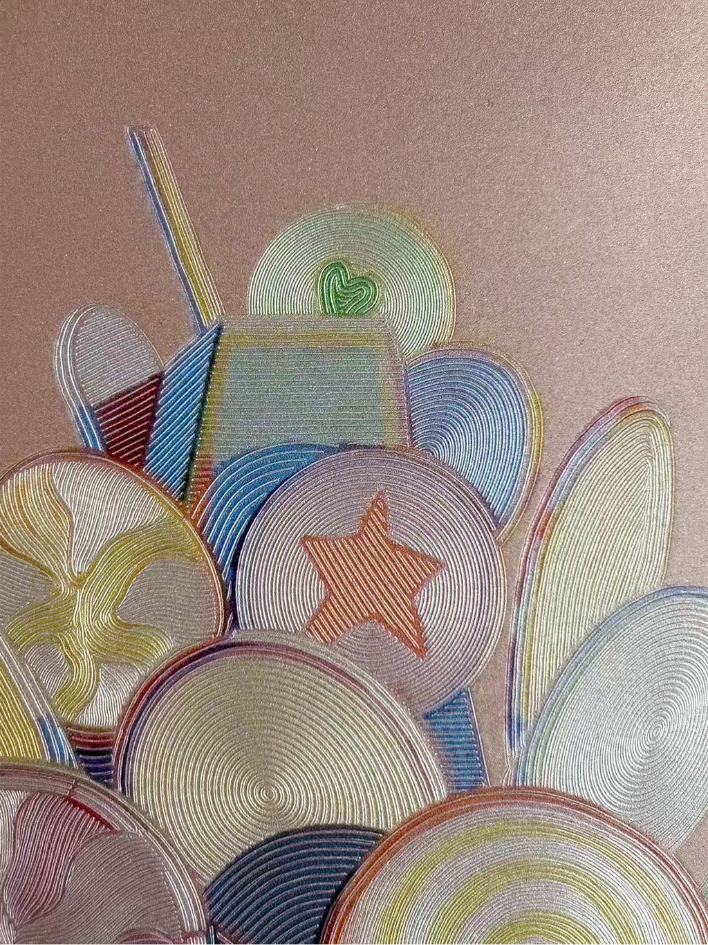 Pop Art Lollipop Desk Artwork