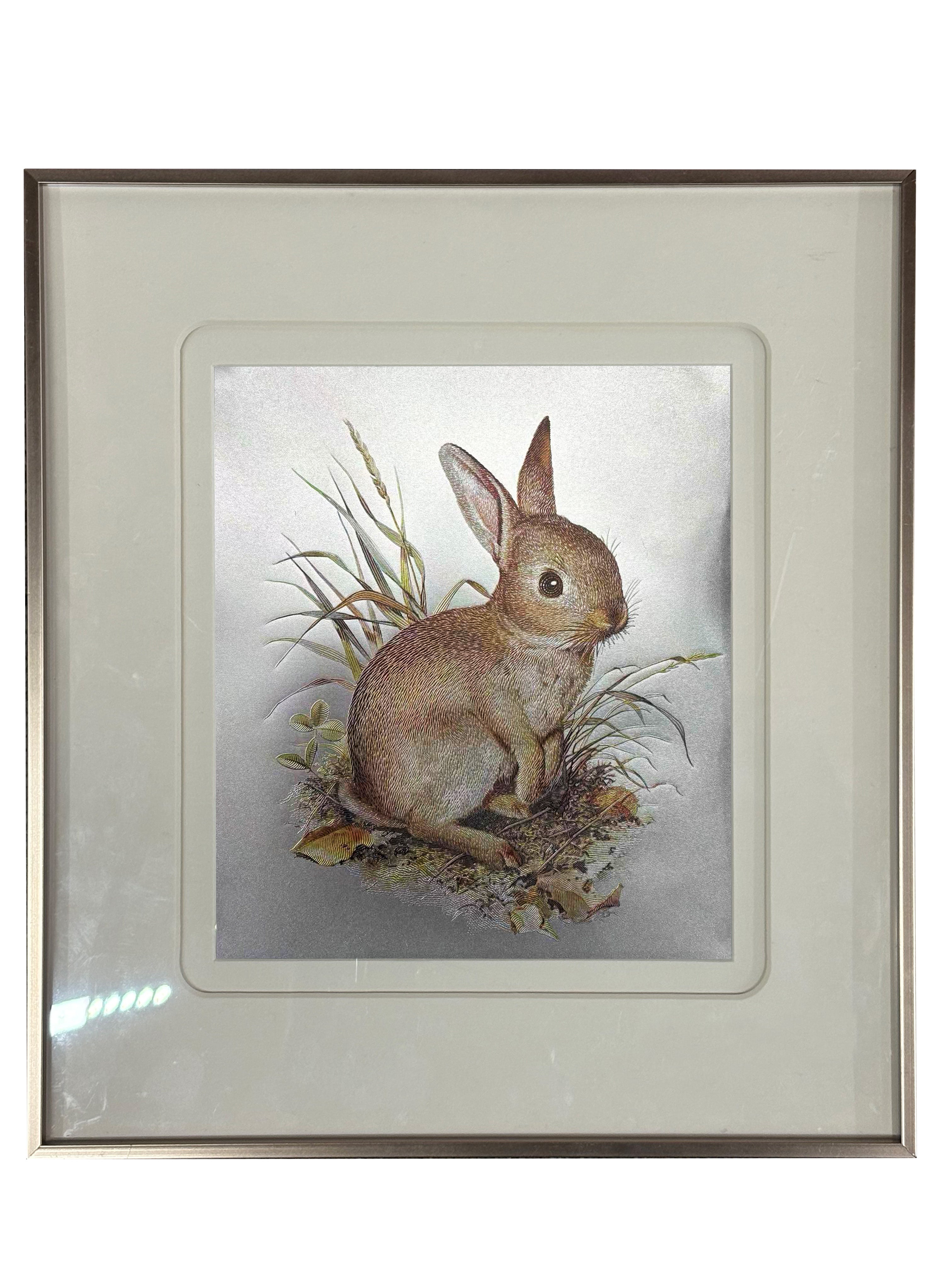 Hand-Chiseled Chinese Craft Decorative Rabbit Wall Art