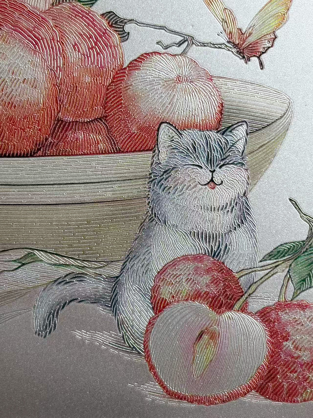 “Red Lychees Filling the Hall” Desk Art