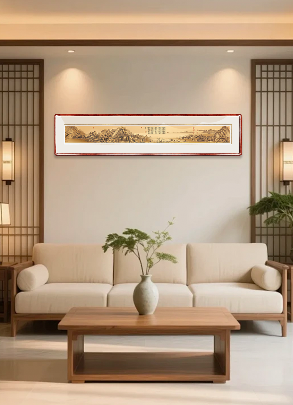 Dwelling in the Fuchun Mountains  Wall Art - Horizontal