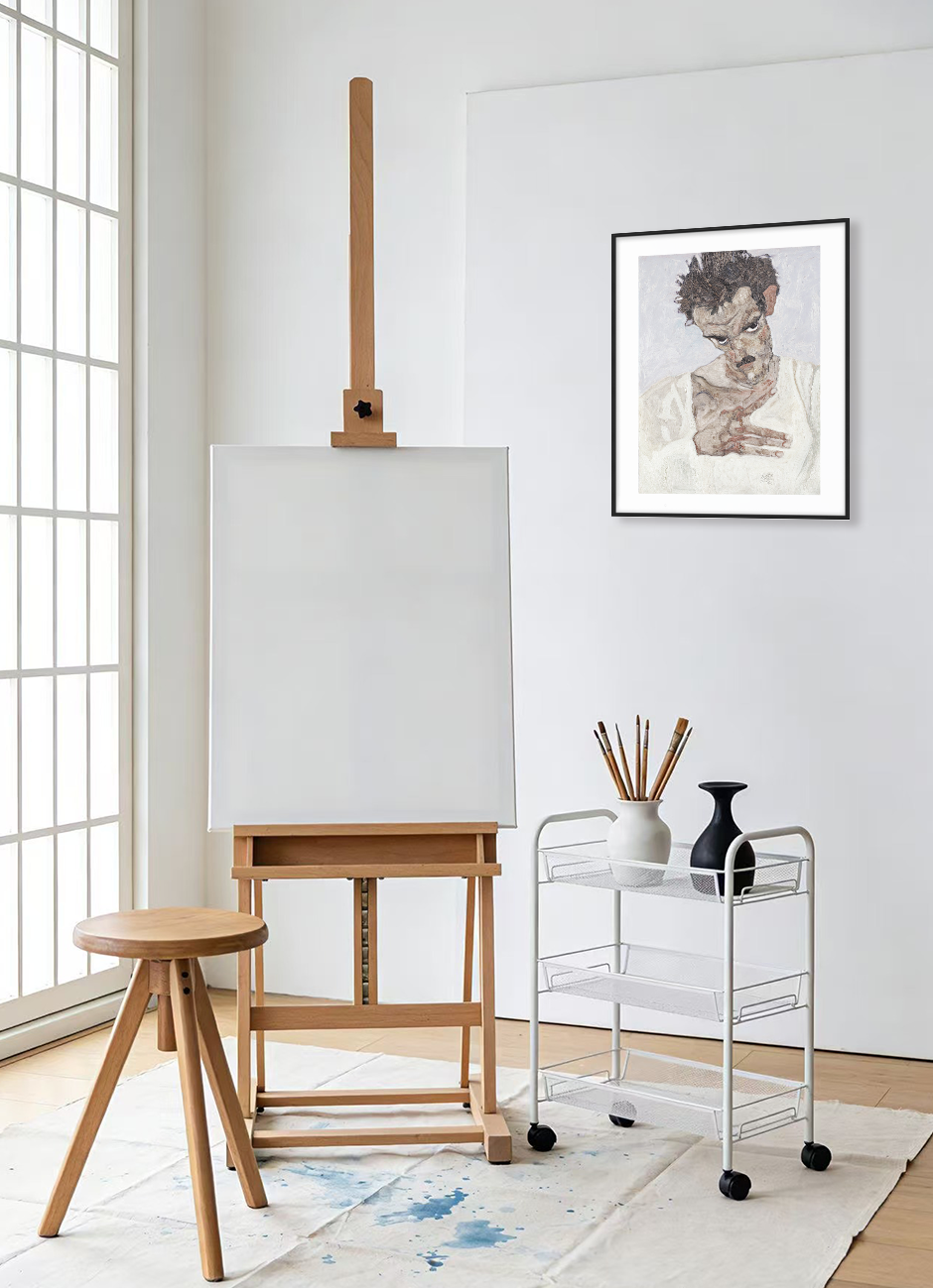 Egon Schiele Self-portrait Wall Art