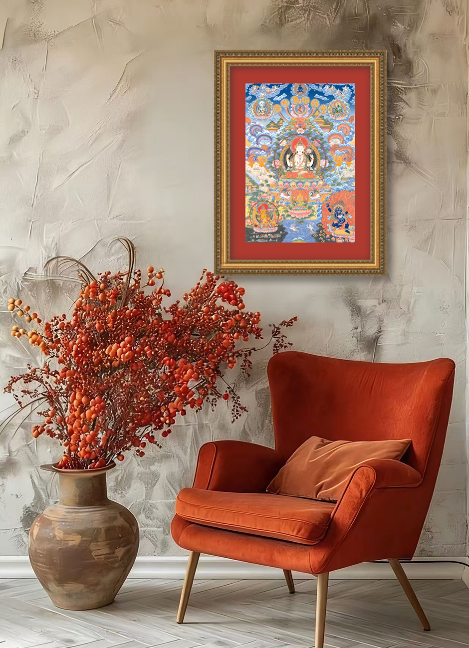 Thangka – Avalokiteshvara (Guanyin) Wall Art