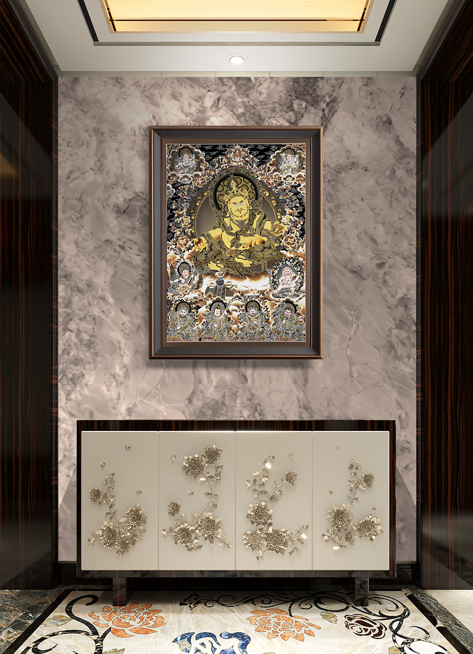 Yellow Jambhala Wall Art