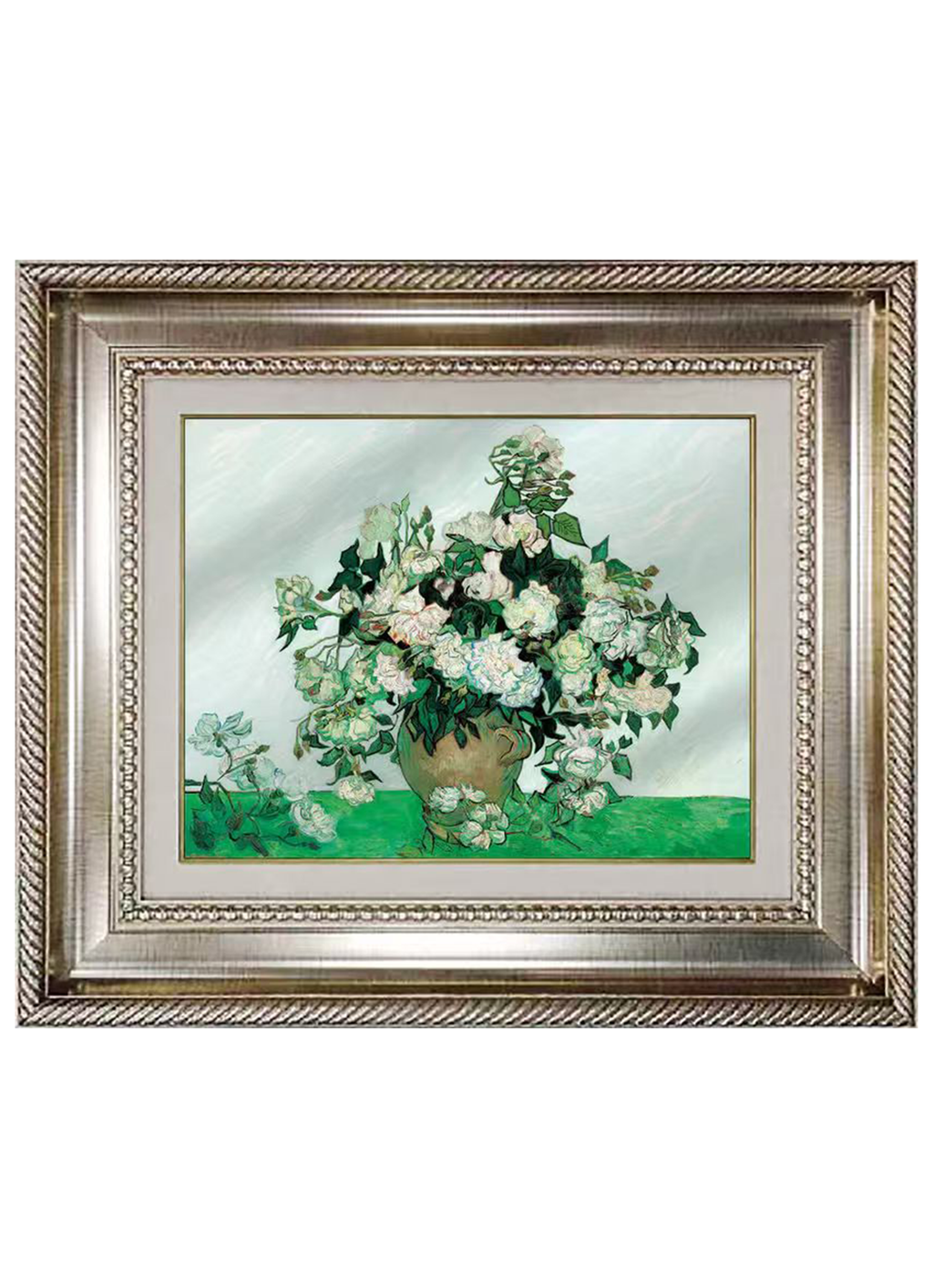 White Rose Wall Art