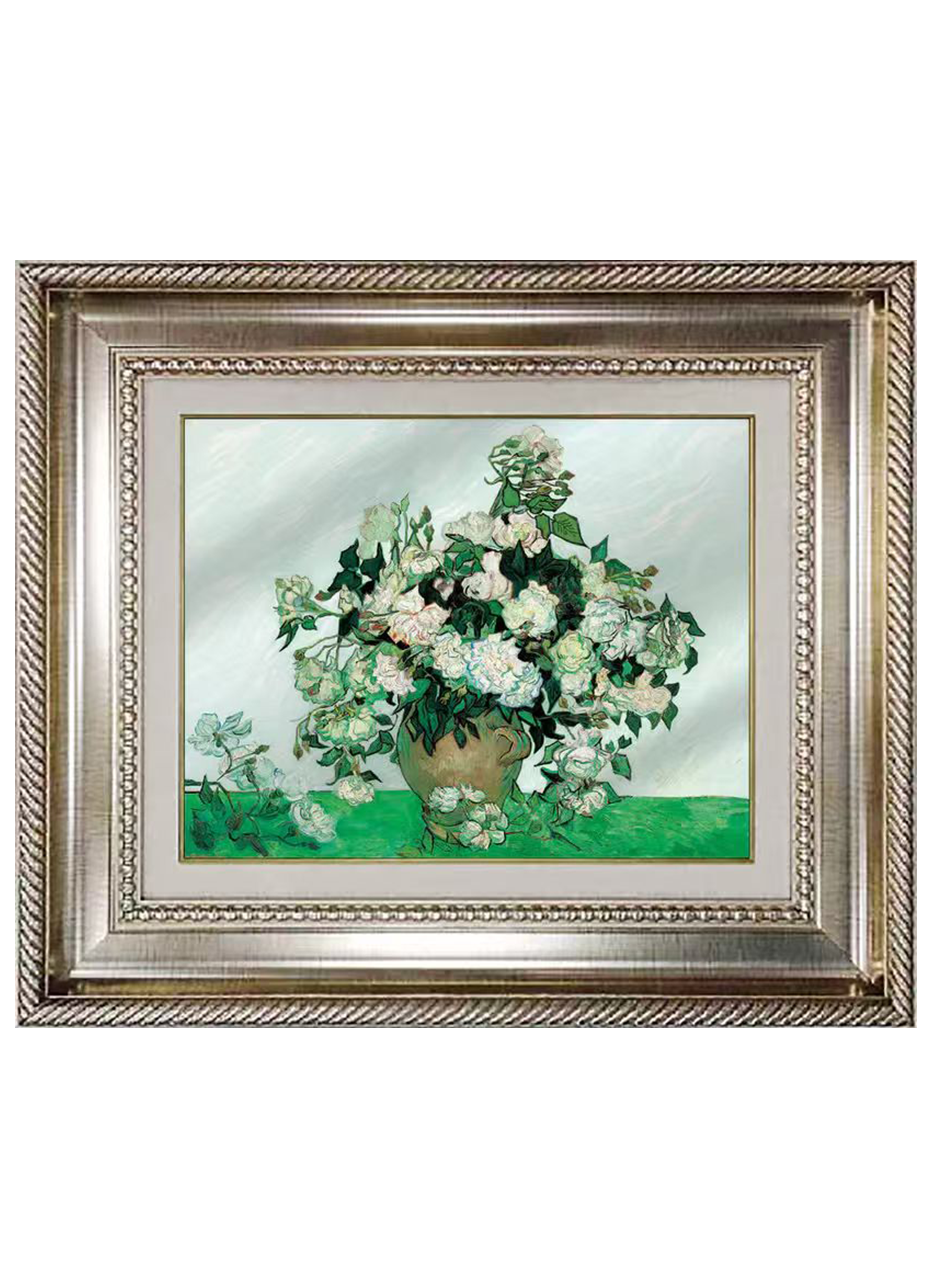White Rose Wall Art