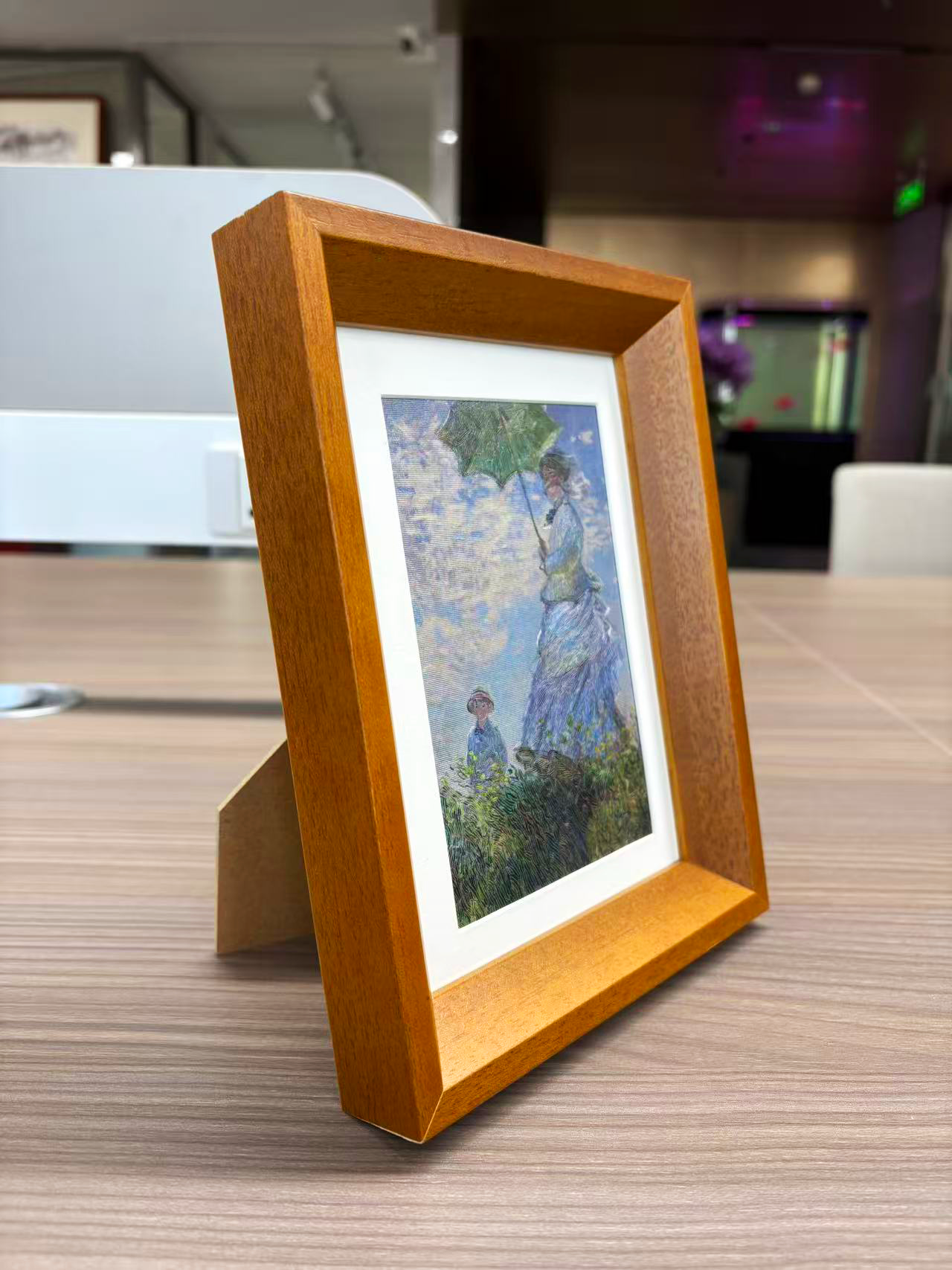 “Woman with a Parasol & Madame Monet and Her Son” Desk Art