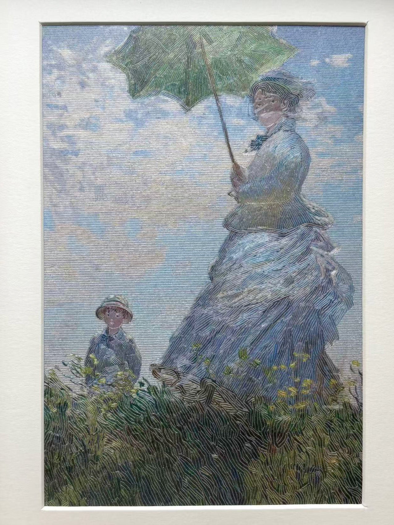 “Woman with a Parasol & Madame Monet and Her Son” Desk Art
