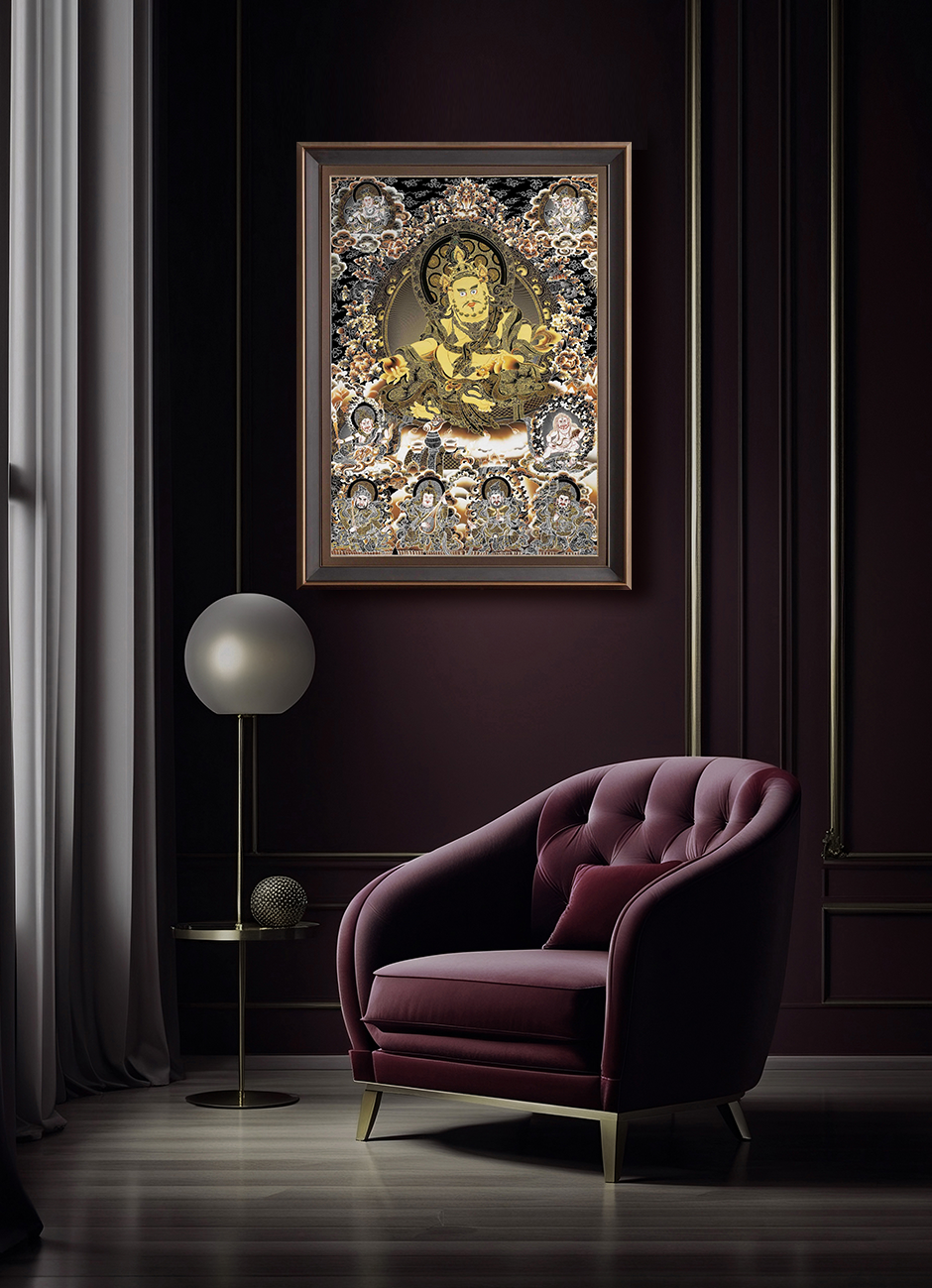 Yellow Jambhala Wall Art