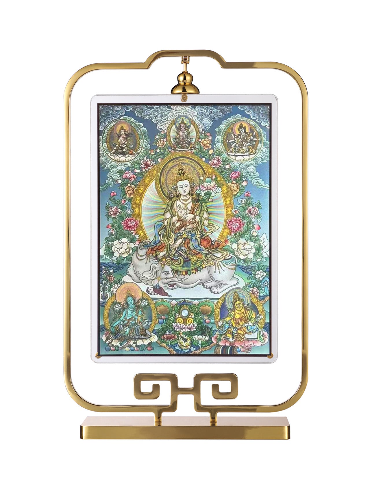 Yellow Wealth God & Zodiac Guardian Desktop Artwork